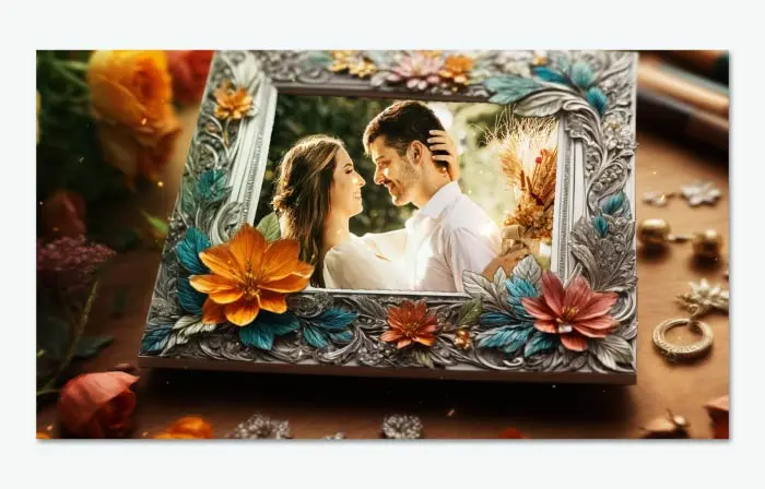 Floral 3D Wedding Invitation Slideshow
